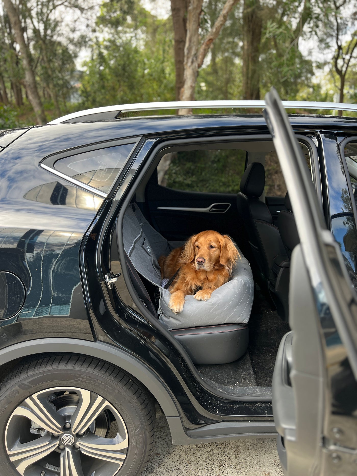 Large Car Seat - GREY *NEW* (for large breeds)