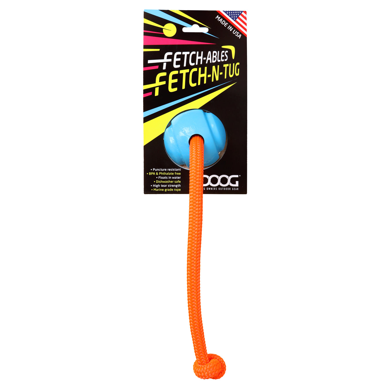 Fetchables - Fetch-N-Tug Ball & Rope – DOOGUSA