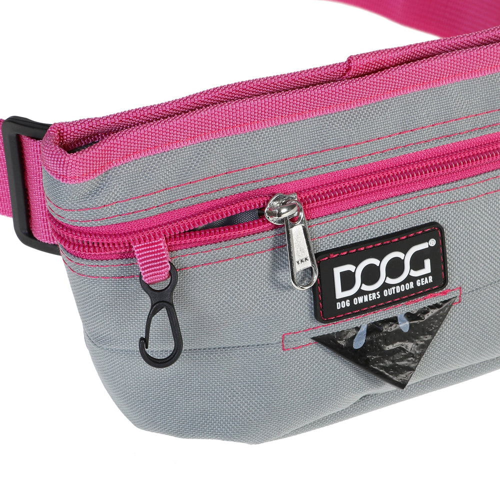 Good Dog Treat & Training Pouch - Grey & Pink (Large)